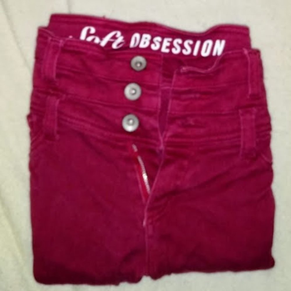 Womens/Jr. Women's Red Soft Obsession Jeans Size 9/10R